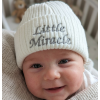 KW105: Baby Embroidered Little Miracle Knitted Hat (Newborn -3 Months)